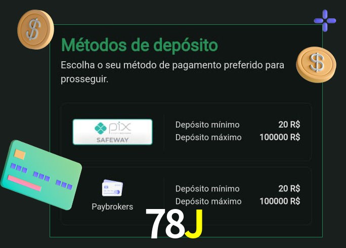 O cassino 78J oferece uma grande variedade de métodos de pagamento